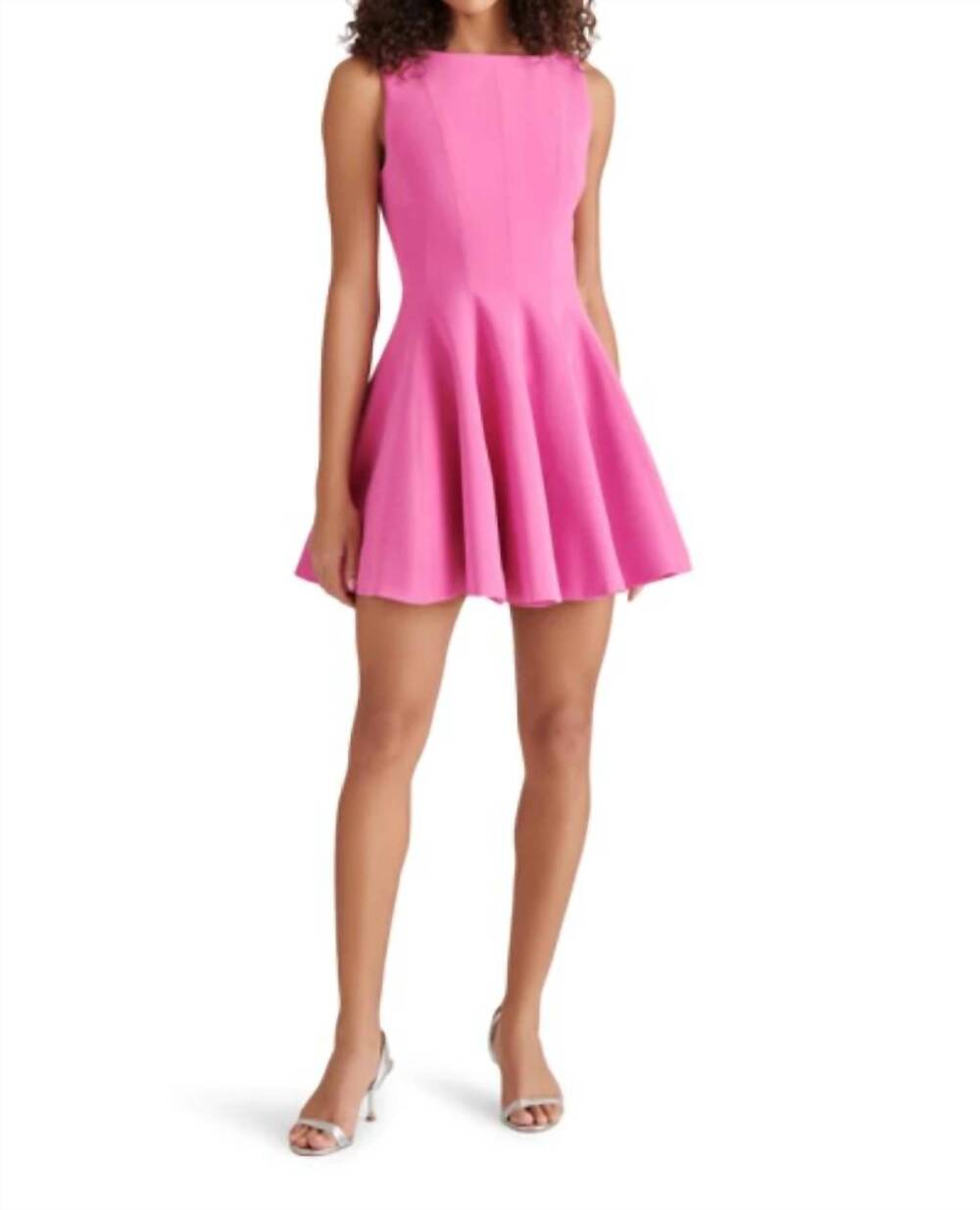 NEW STEVE MADDEN nili fit & flare mini dress in tawny pink